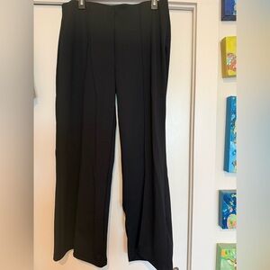 Serra Black Pull On Wide Leg Women's Pants
